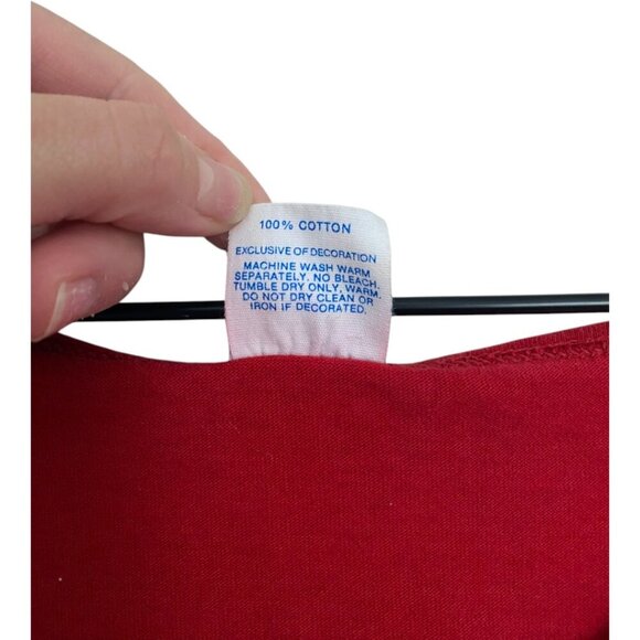 Vintage Epcot Center Mickey Mouse Shirt Tank Top Adult XL Made USA Red Disney - Picture 4 of 4